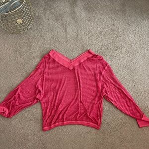 FREE PEOPLE pink sweater